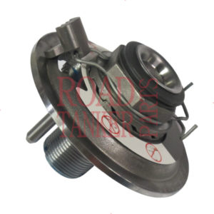 Axle screw with toothed washer