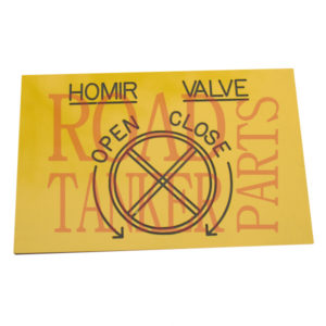 Homir Valve Label