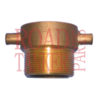 Scully Brass Adaptor Nozzle 2" BSP Male x 2" BSP Female